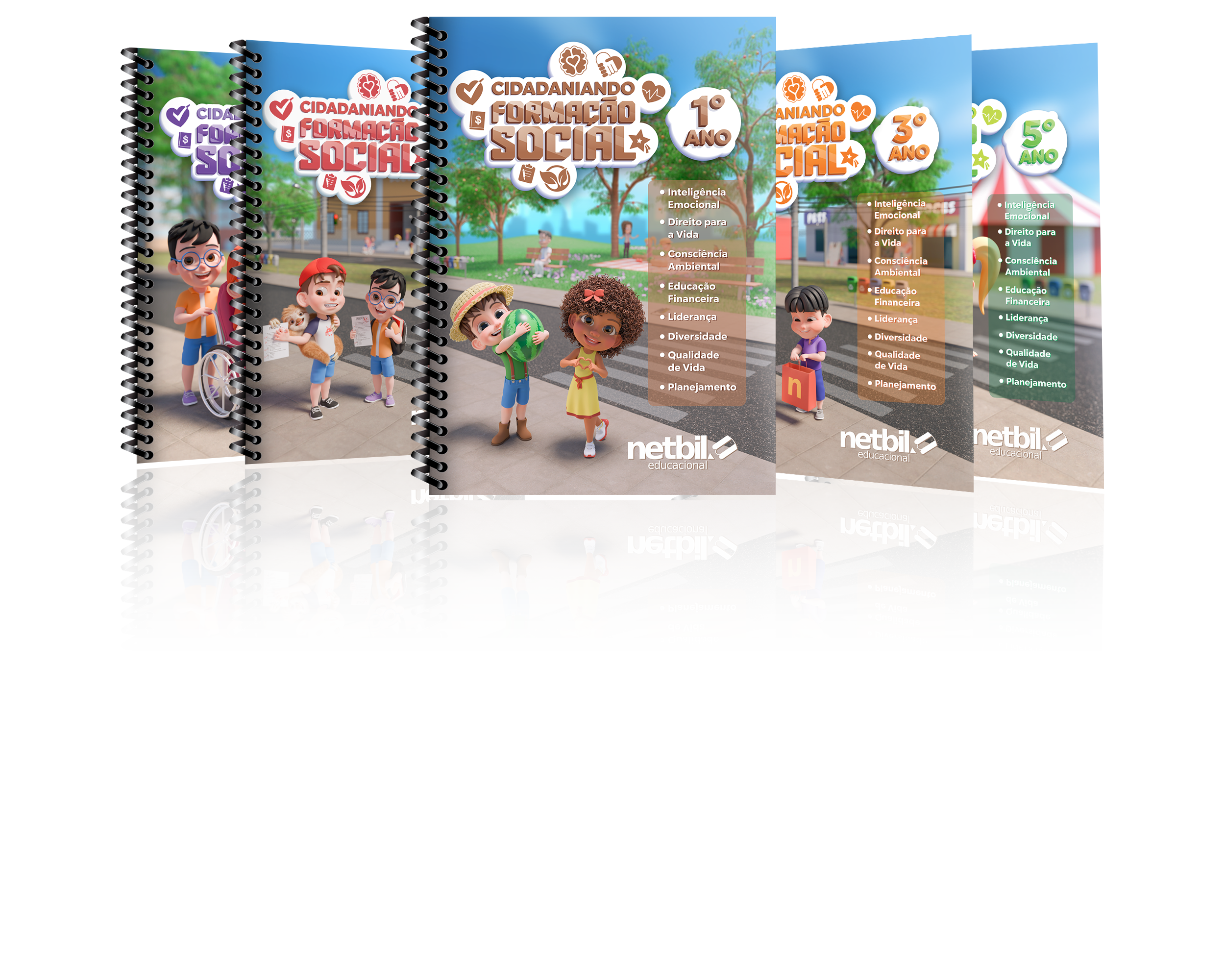 Coleção Cidadaniando — livros por ano